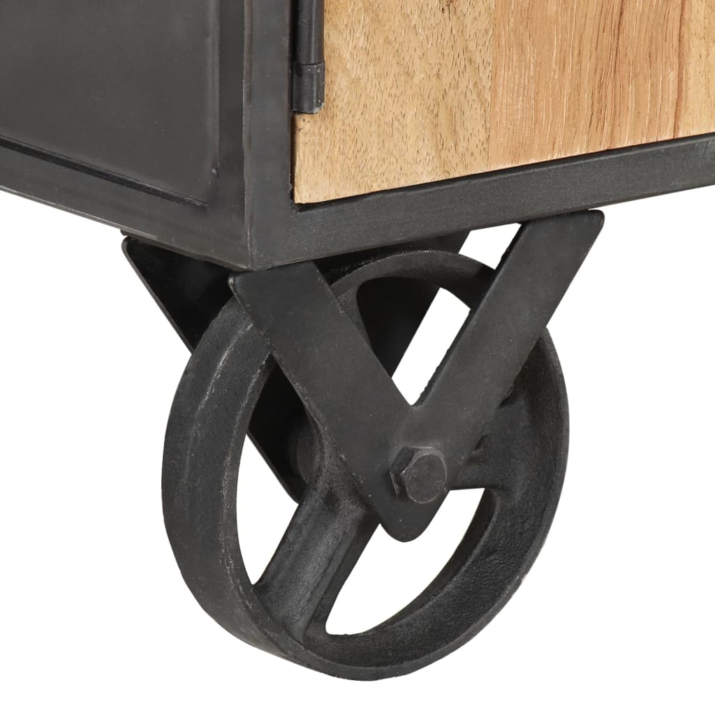 Table basse 90x50x39 cm en bois massif de récupération