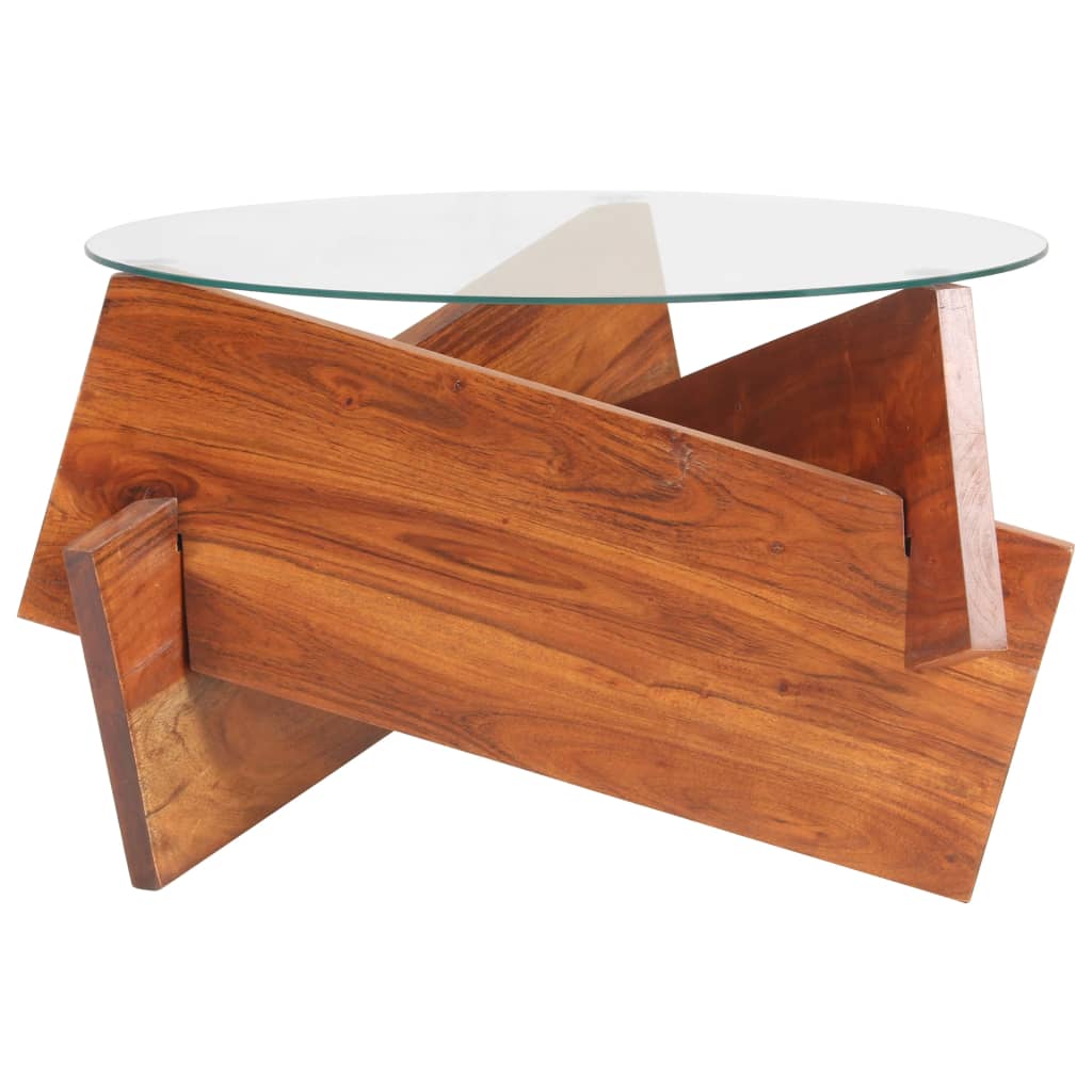 Couchtisch 60 cm Massivholz Akazie