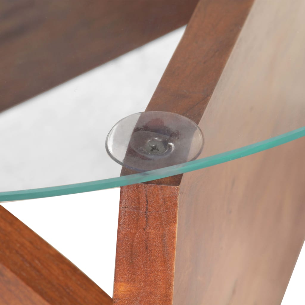 Couchtisch 60 cm Massivholz Akazie