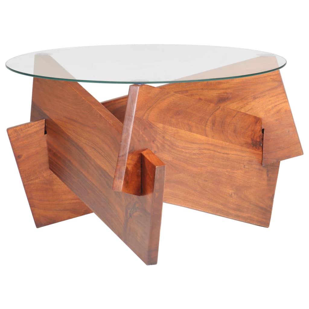 Couchtisch 60 cm Massivholz Akazie