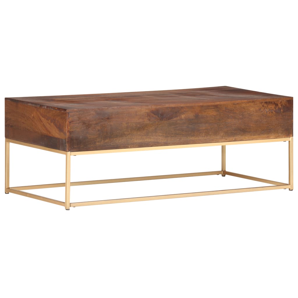 Couchtisch 112x50x40 cm Massivholz Mango