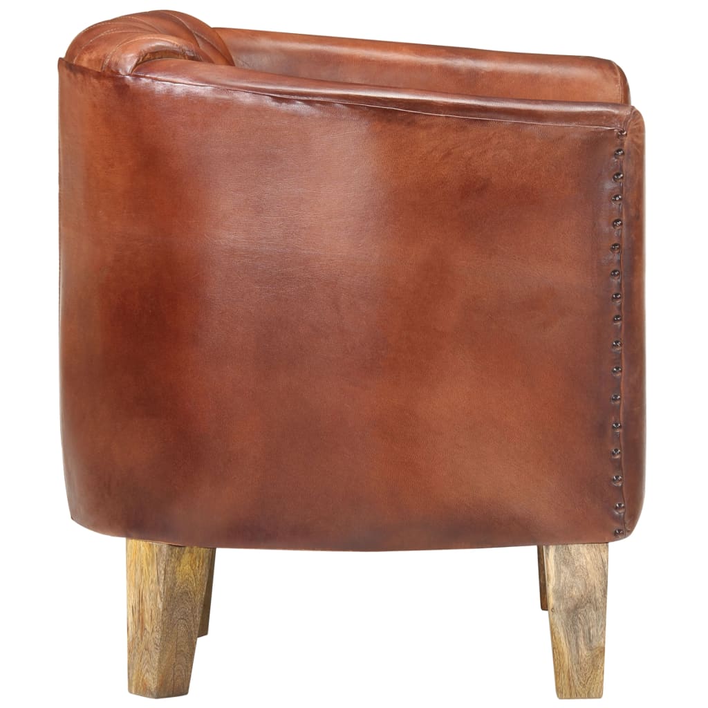 Sessel Braun Echtleder
