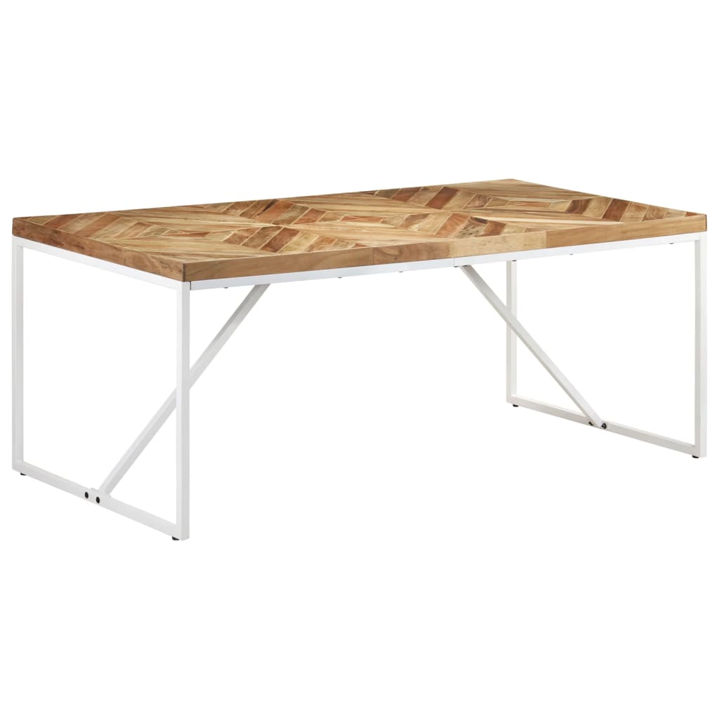 Dining table 180x90x76 cm acacia and mango solid wood
