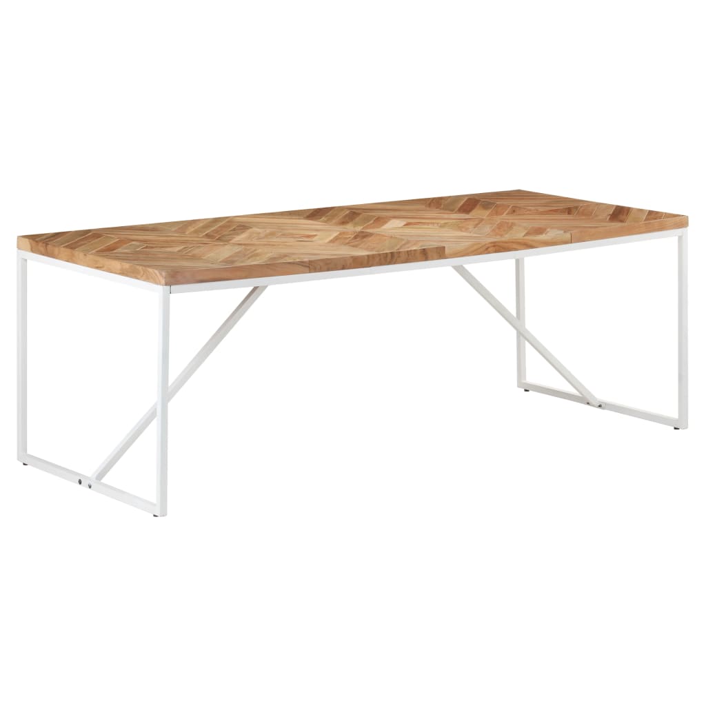 Dining table 200x90x76 cm solid acacia and mango wood