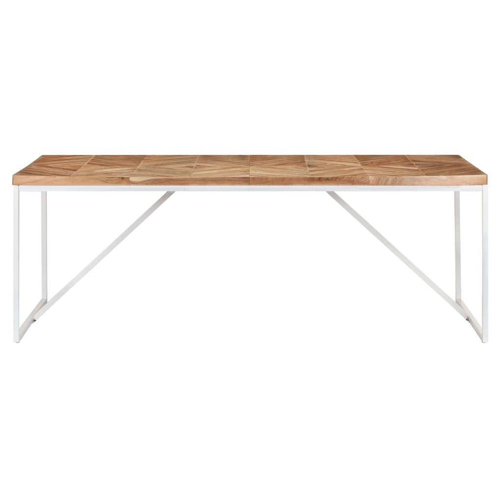 Dining table 200x90x76 cm solid acacia and mango wood
