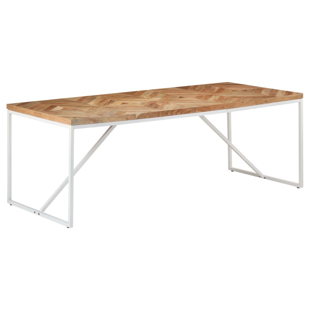 Dining table 200x90x76 cm solid acacia and mango wood