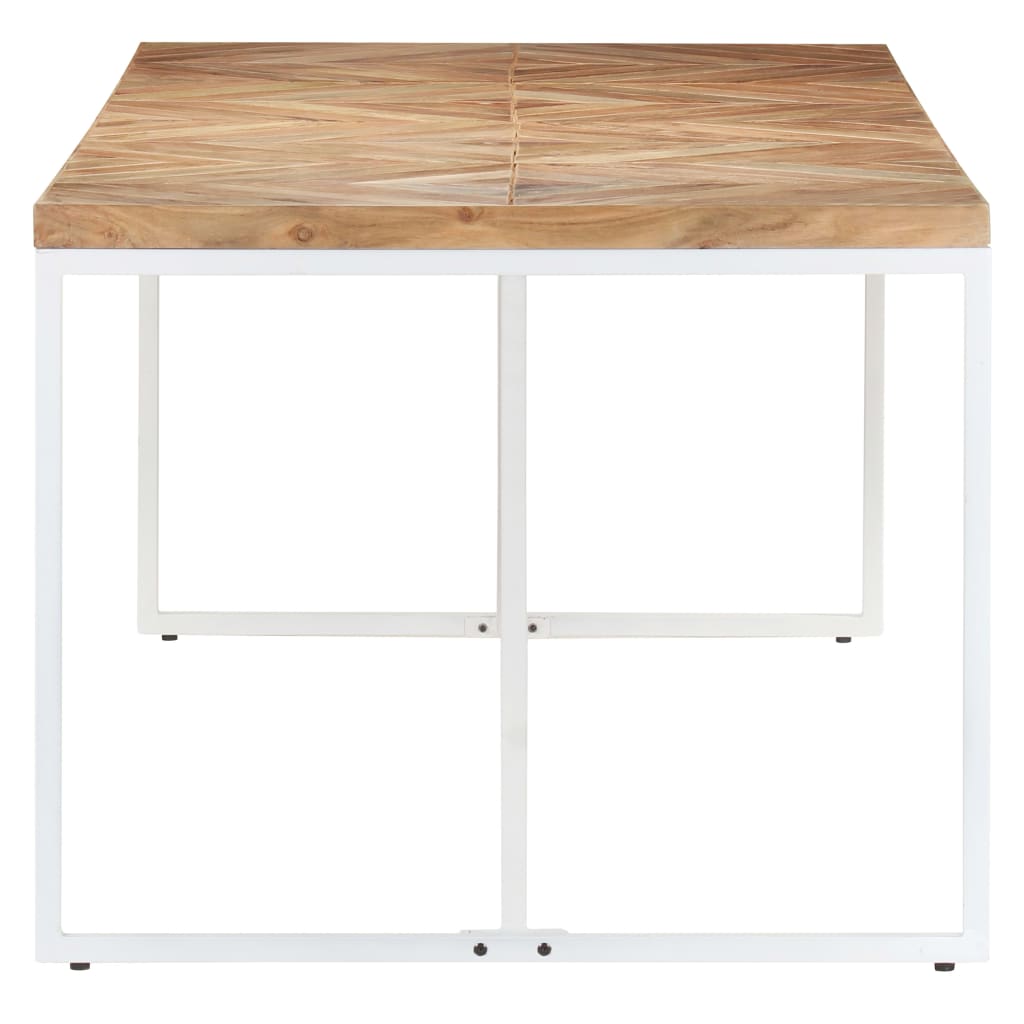 Dining table 200x90x76 cm solid acacia and mango wood