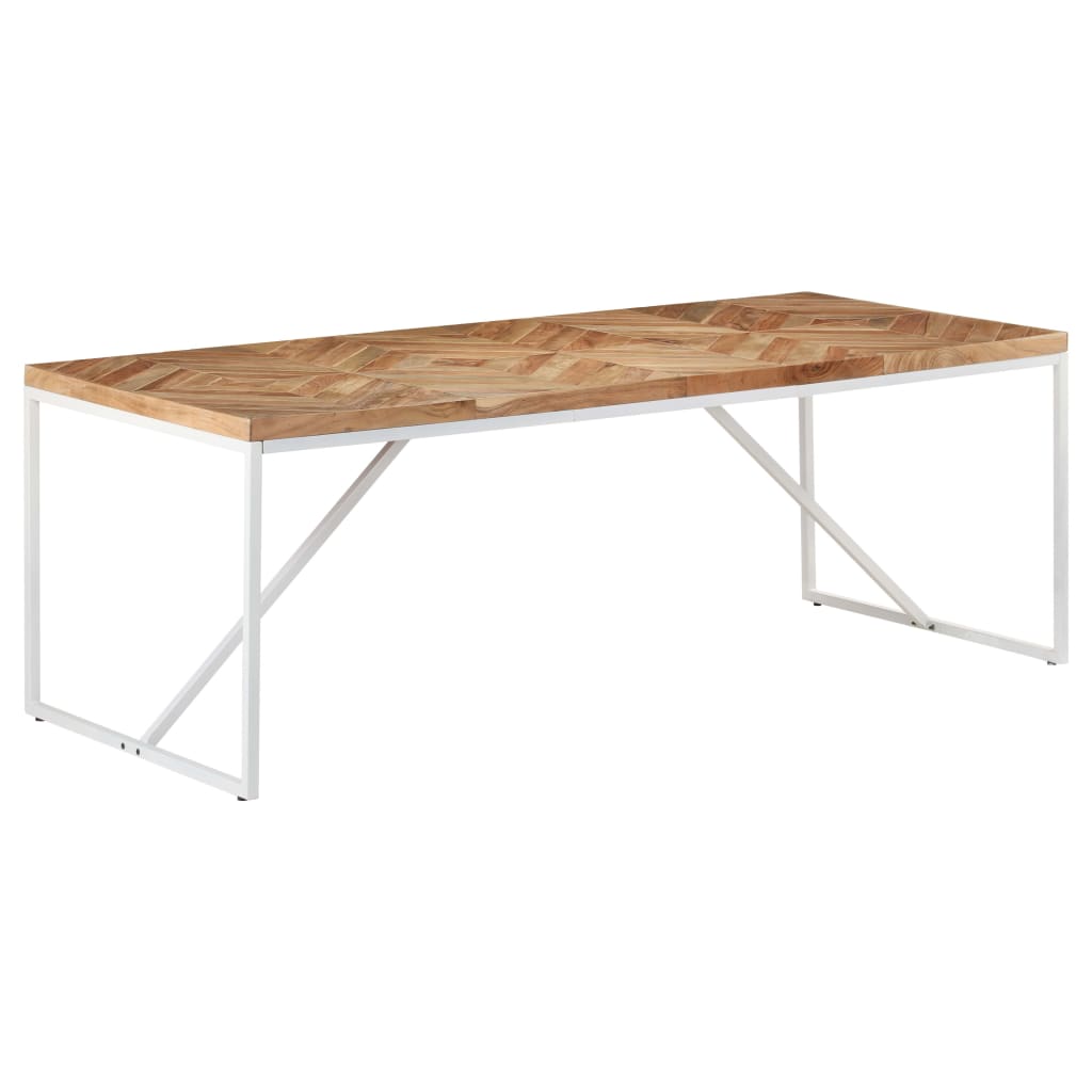 Dining table 200x90x76 cm solid acacia and mango wood