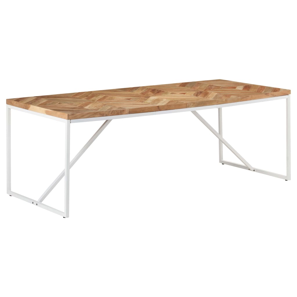 Dining table 200x90x76 cm solid acacia and mango wood