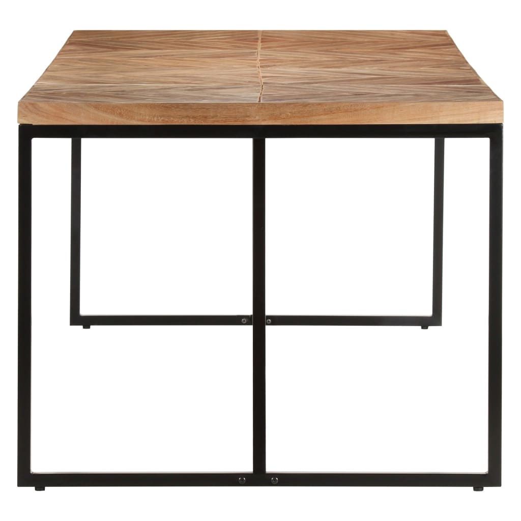 Dining table 200x90x76 cm solid acacia and mango wood