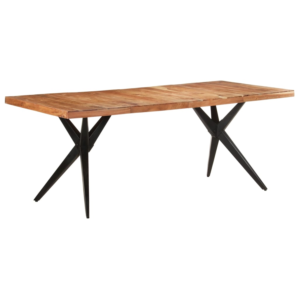 Dining table 200x90x76 cm acacia solid wood