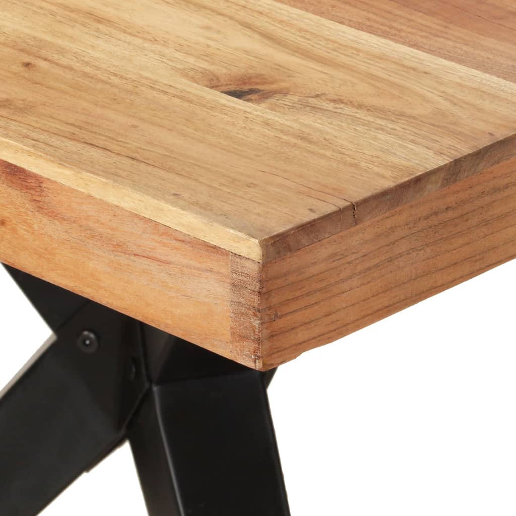 Dining table 200x90x76 cm acacia solid wood