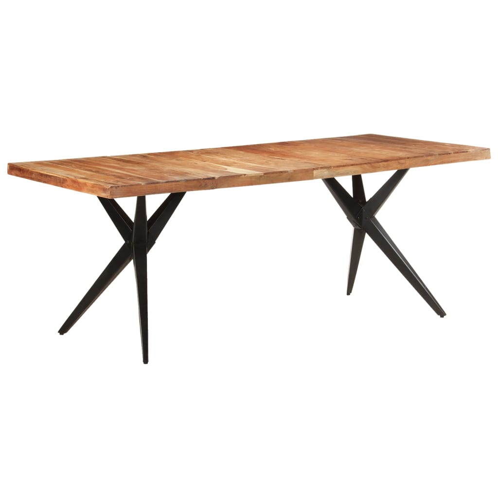 Dining table 200x90x76 cm acacia solid wood