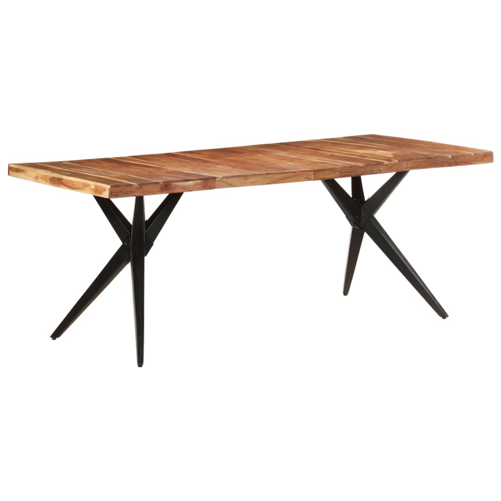 Dining table 200x90x76 cm acacia solid wood