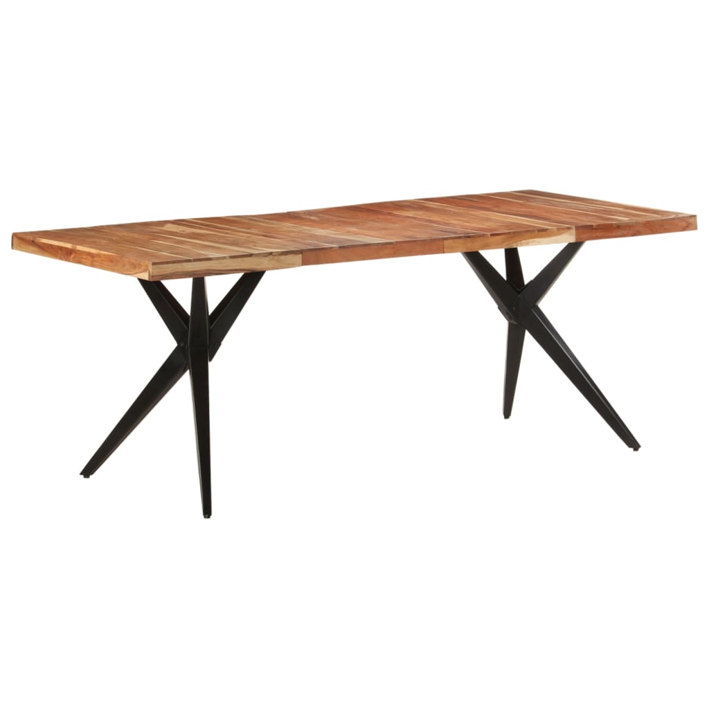 Dining table 200x90x76 cm acacia solid wood