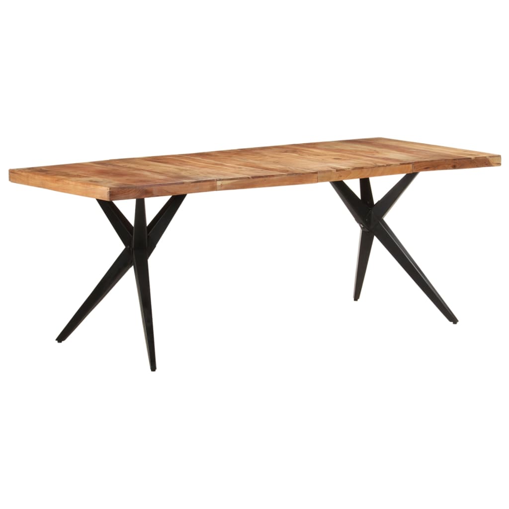Dining table 200x90x76 cm acacia solid wood