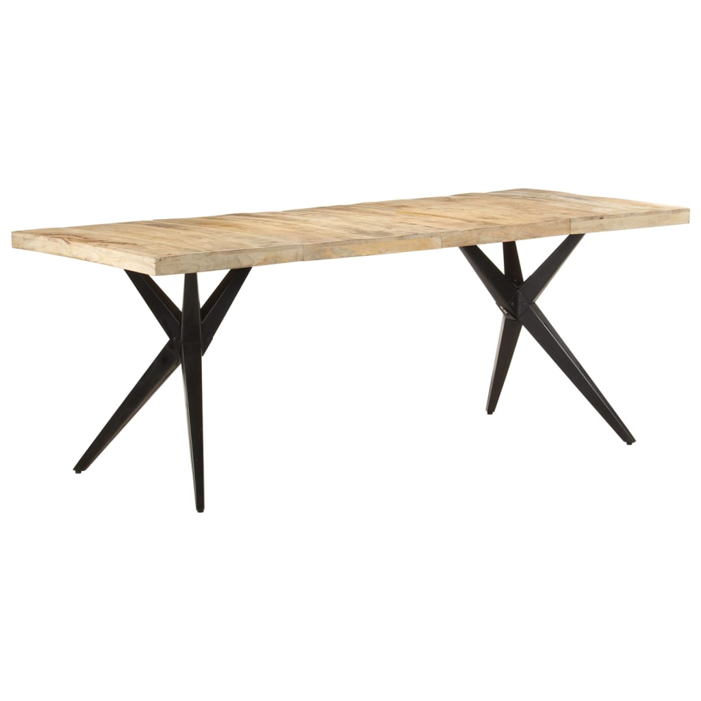 Dining table 200x90x76 cm Rough mango wood