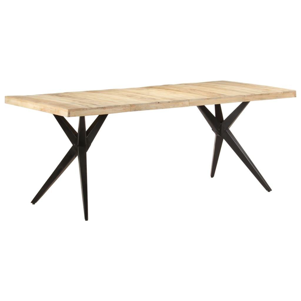 Dining table 200x90x76 cm Rough mango wood