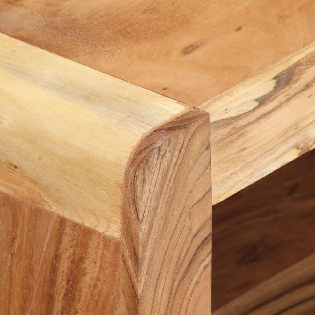 Meuble TV 2 pièces en bois d'acacia massif