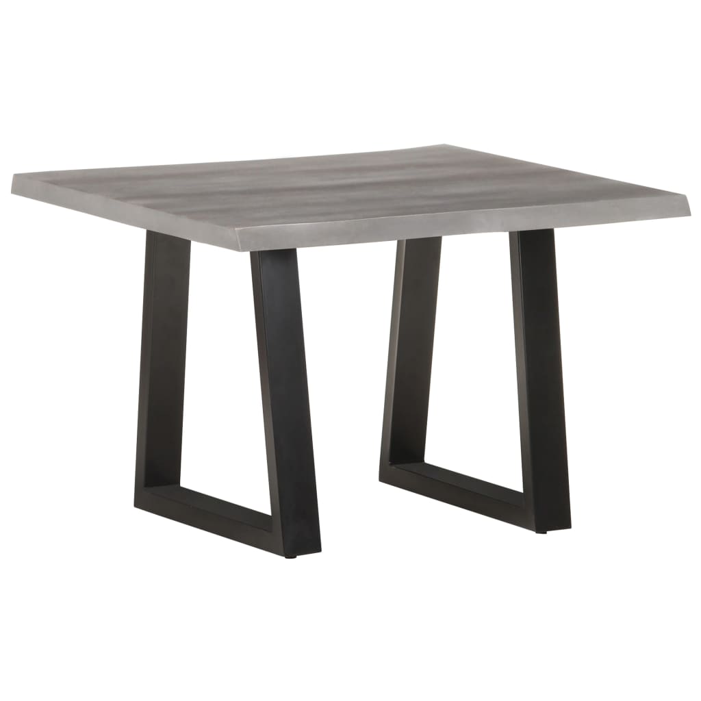Table basse avec bords en bois d'acacia massif 60x60x40 cm