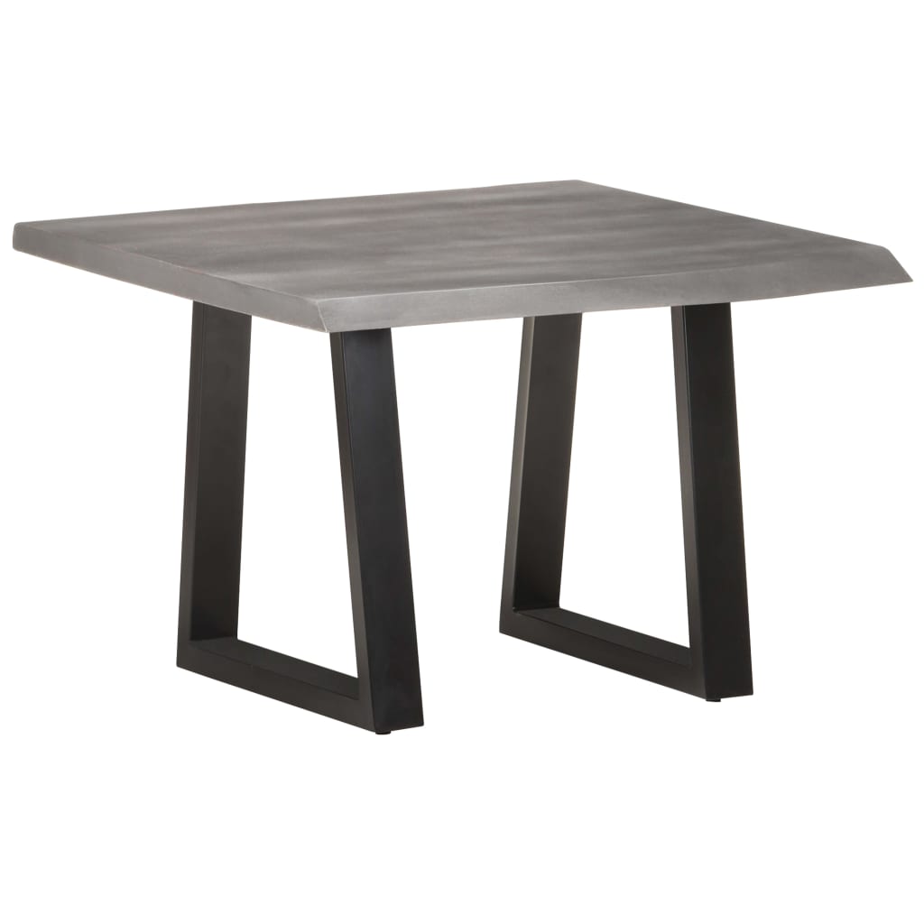 Table basse avec bords en bois d'acacia massif 60x60x40 cm