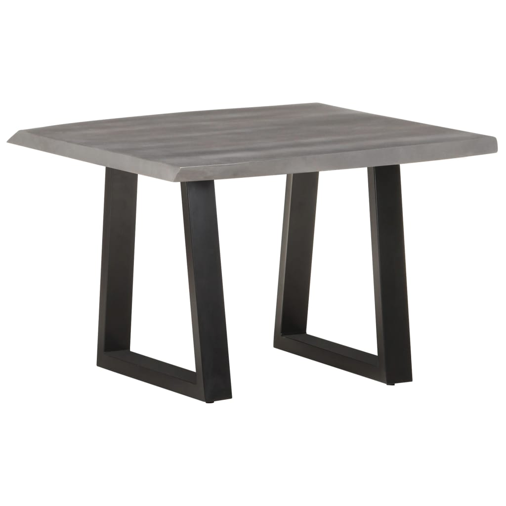Table basse avec bords en bois d'acacia massif 60x60x40 cm
