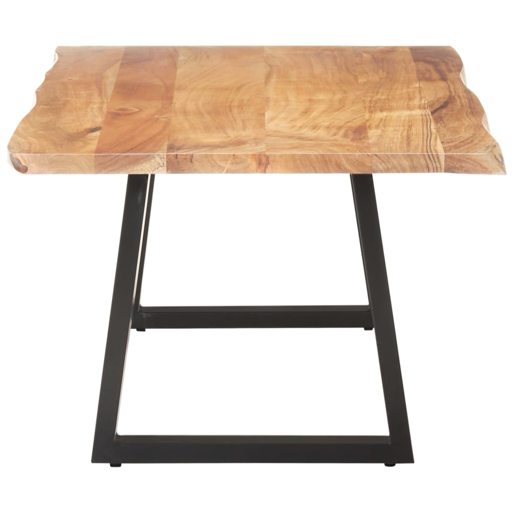 Couchtisch mit Baumkanten 115x60x40 cm Massivholz Akazie