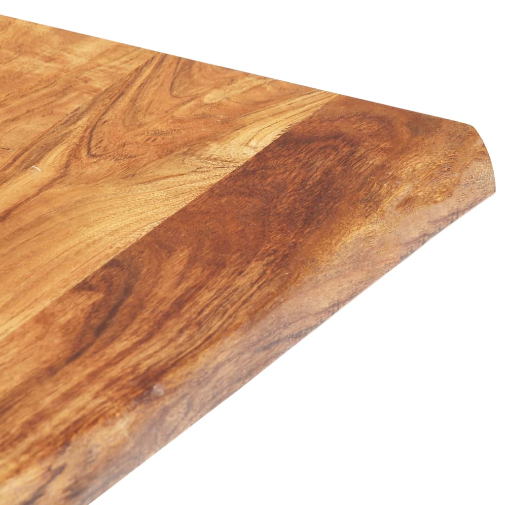 Couchtisch mit Baumkanten 115x60x40 cm Massivholz Akazie