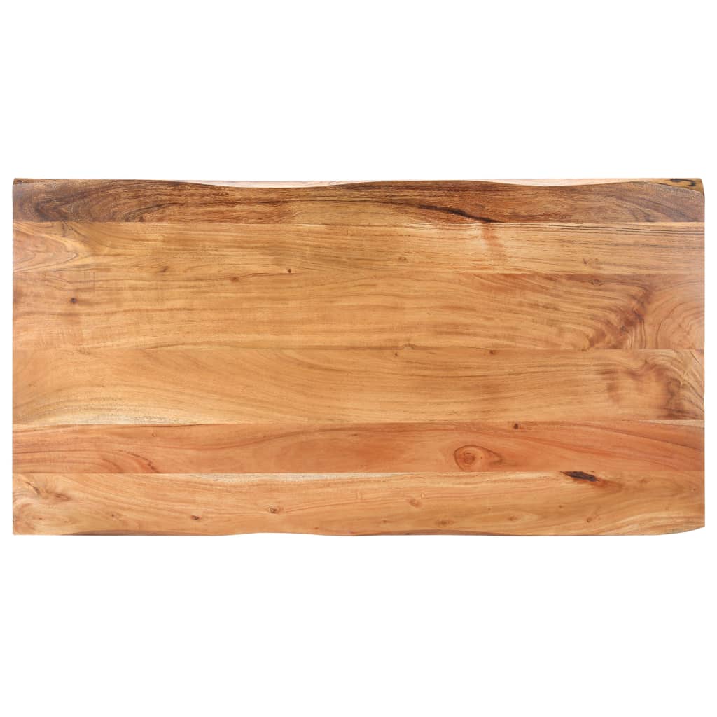 Couchtisch mit Baumkanten 115x60x40 cm Massivholz Akazie