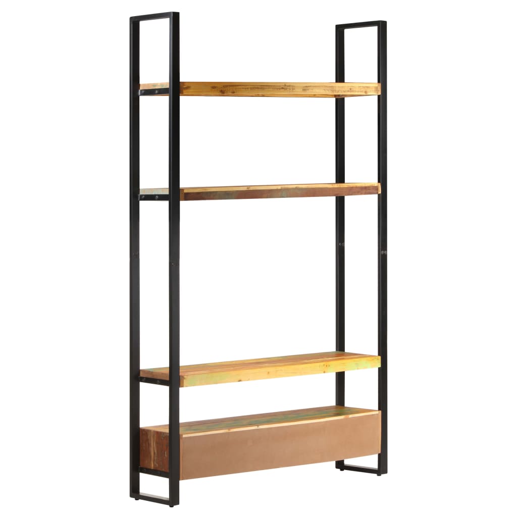 Bookshelf 118x30x200 cm solid reclaimed wood
