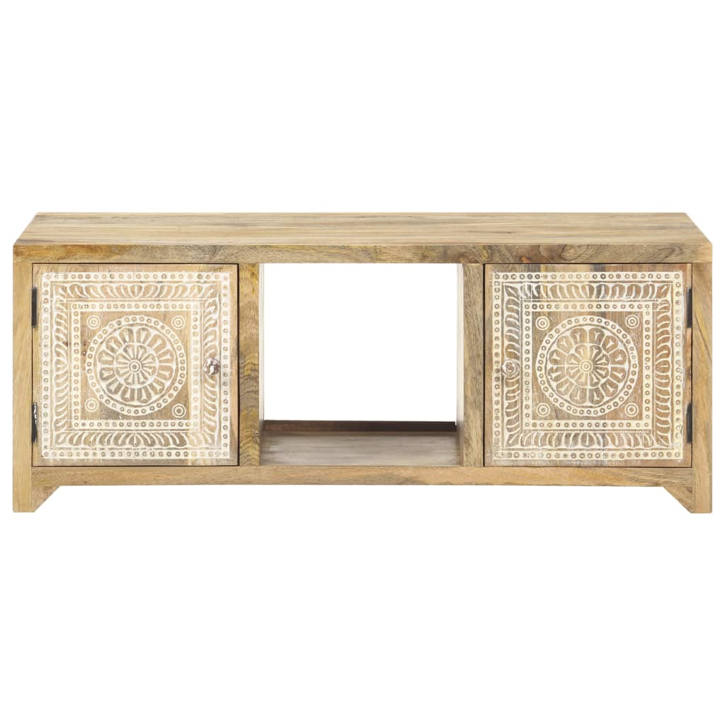 Table basse 90x50x35 cm en bois de manguier massif