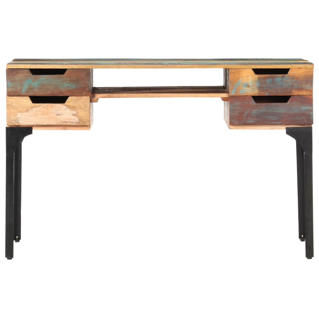 Schreibtisch 118x48x75 cm Recyceltes Massivholz