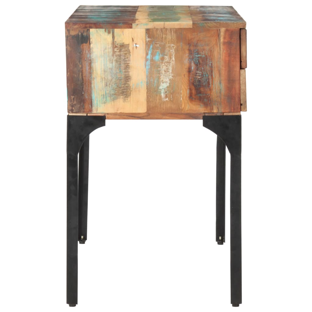 Schreibtisch 118x48x75 cm Recyceltes Massivholz