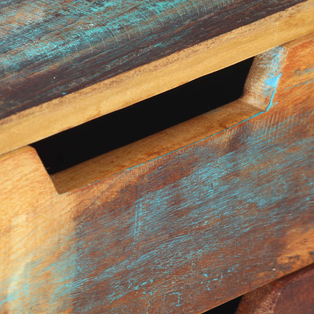 Schreibtisch 118x48x75 cm Recyceltes Massivholz