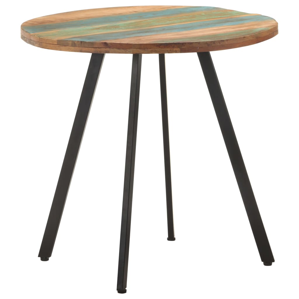 Table à manger 80 cm en bois massif de récupération
