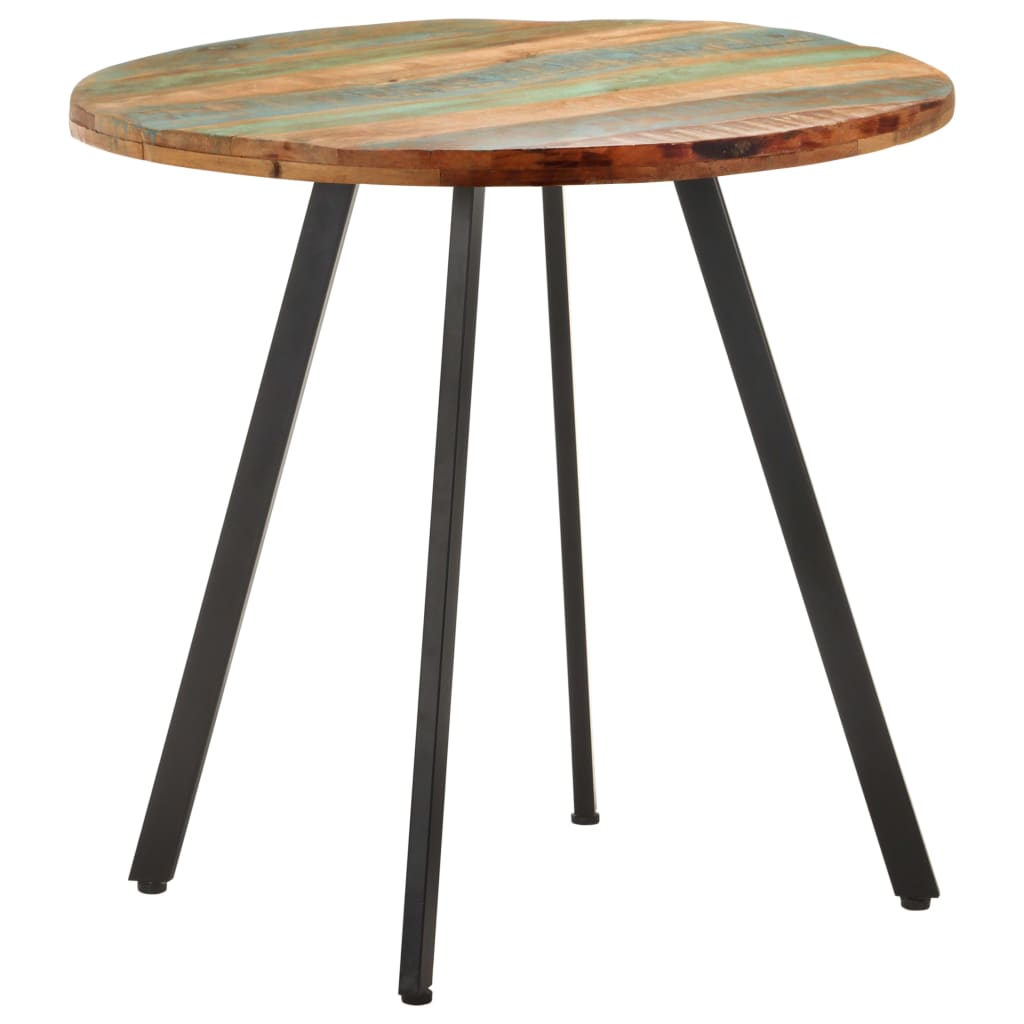 Table à manger 80 cm en bois massif de récupération