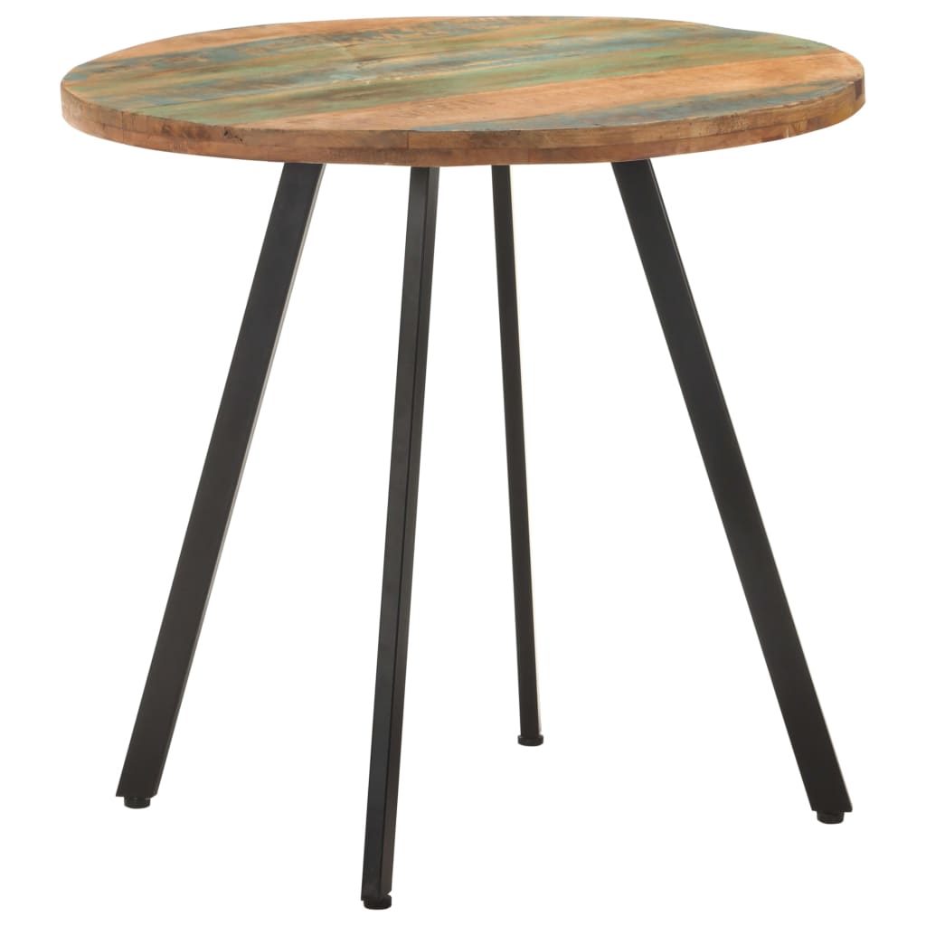 Table à manger 80 cm en bois massif de récupération