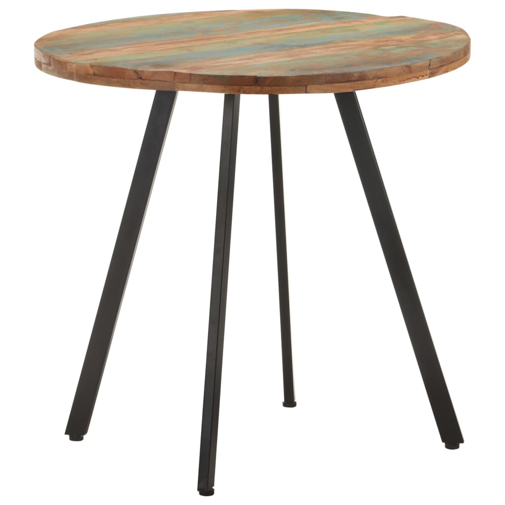 Table à manger 80 cm en bois massif de récupération