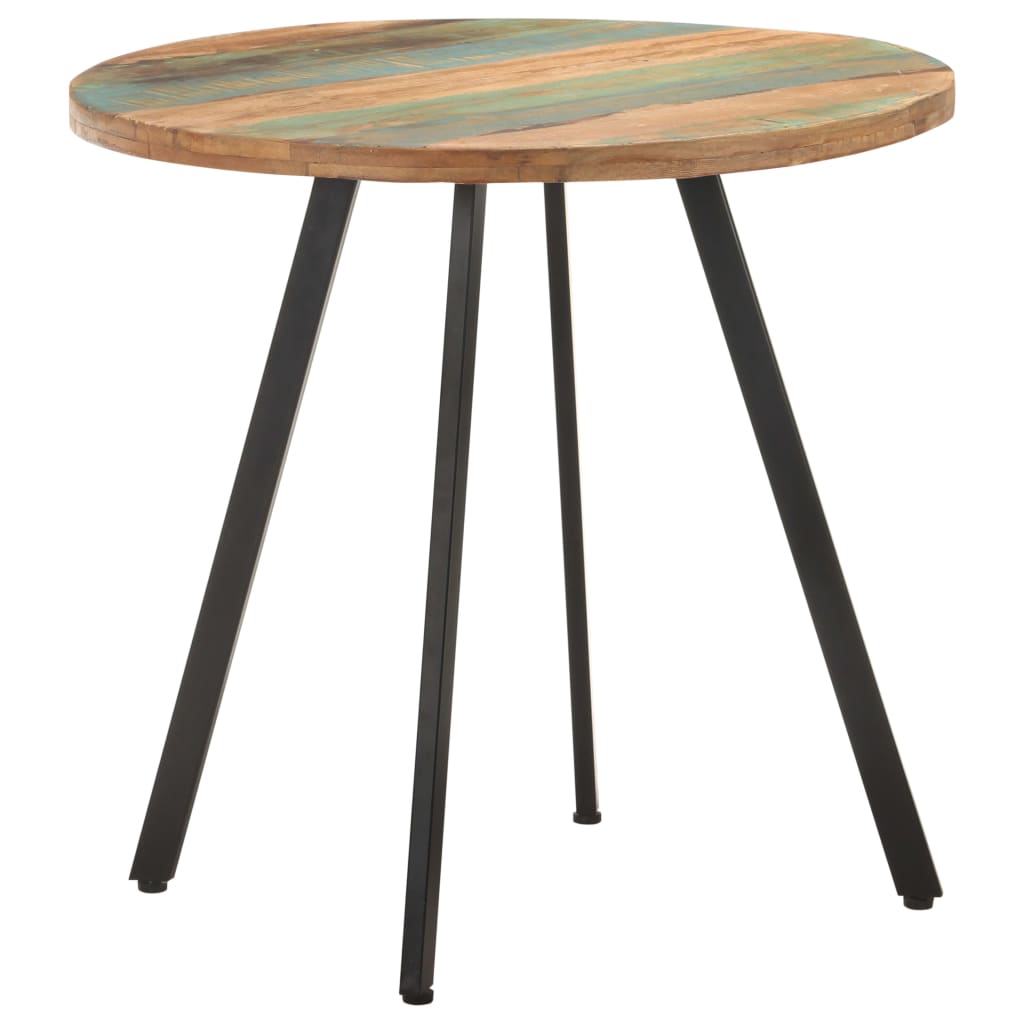 Table à manger 80 cm en bois massif de récupération
