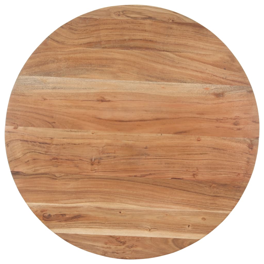 Dining table 80 cm solid acacia wood