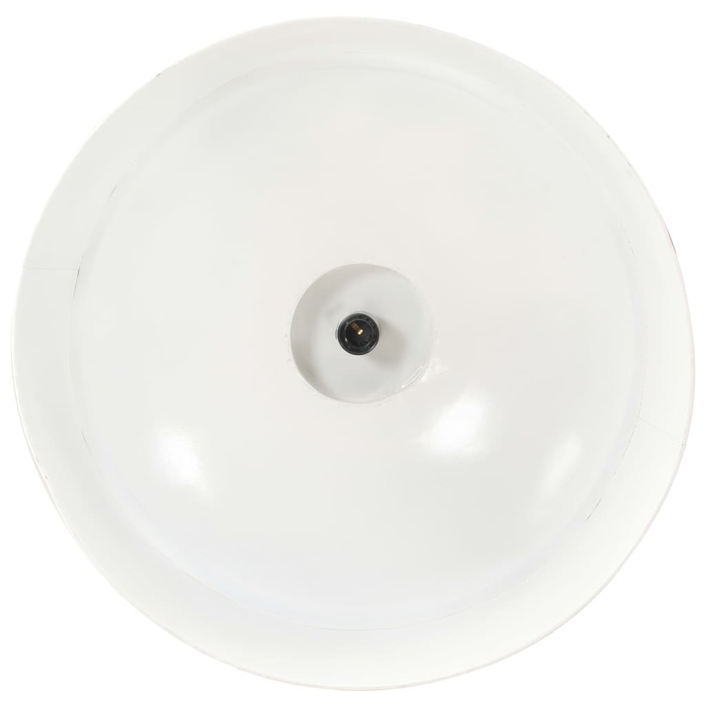 Hanging lamp industrial style 32 cm white E27