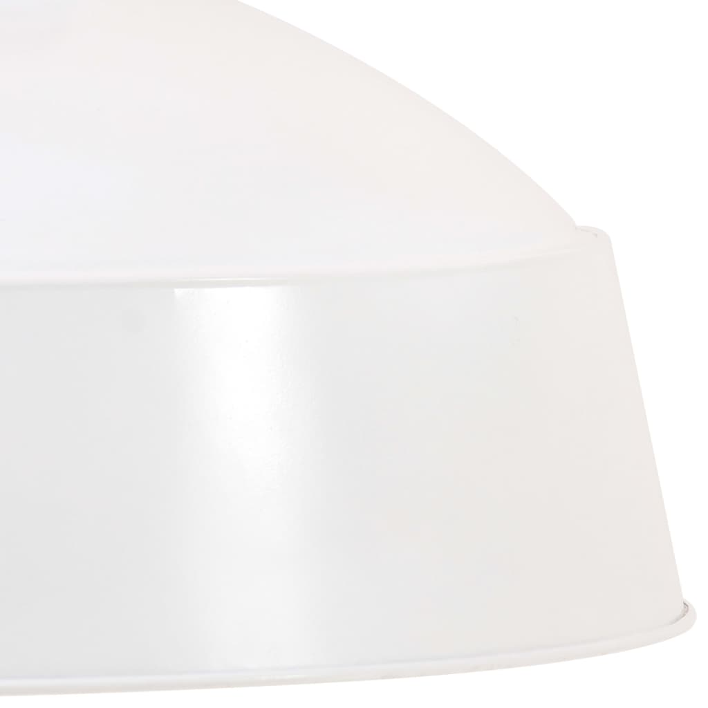 Hanging lamp industrial style 32 cm white E27