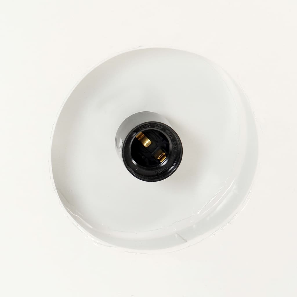 Hanging lamp industrial style 32 cm white E27