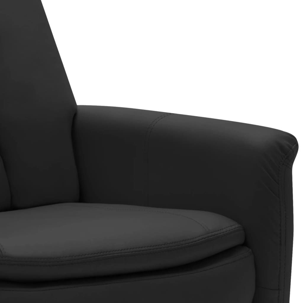 Aufstehsessel Schwarz Kunstleder