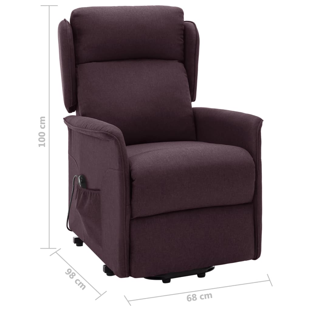 Aufstehsessel Lila Stoff