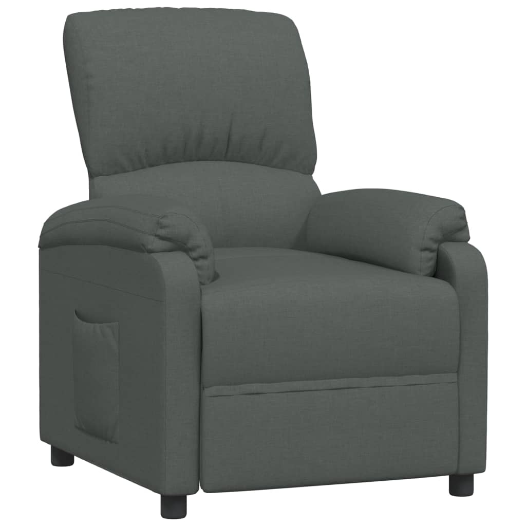 Relaxsessel Dunkelgrau Stoff