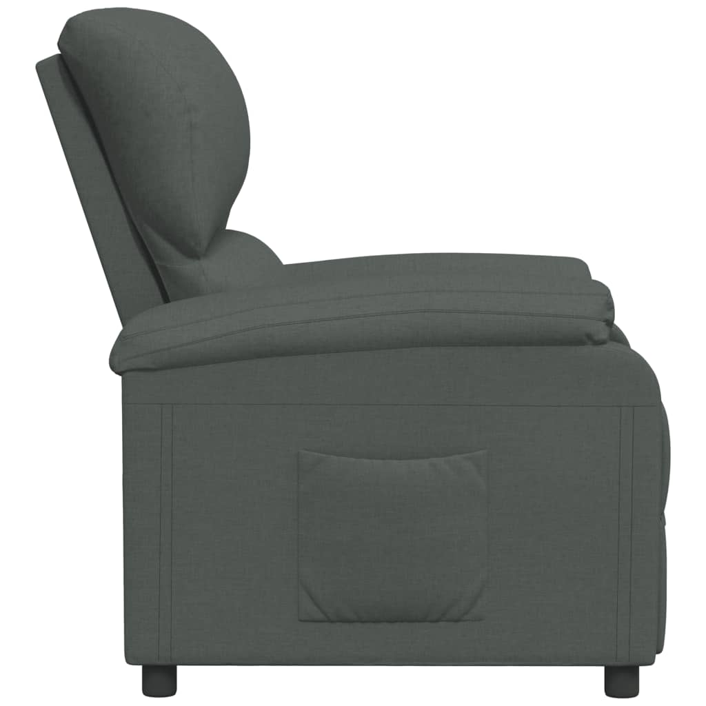 Relaxsessel Dunkelgrau Stoff