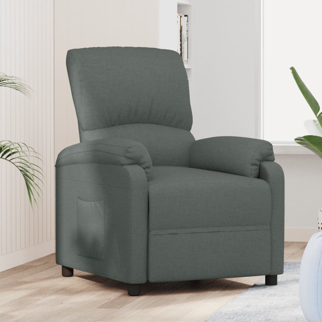 Relaxsessel Dunkelgrau Stoff