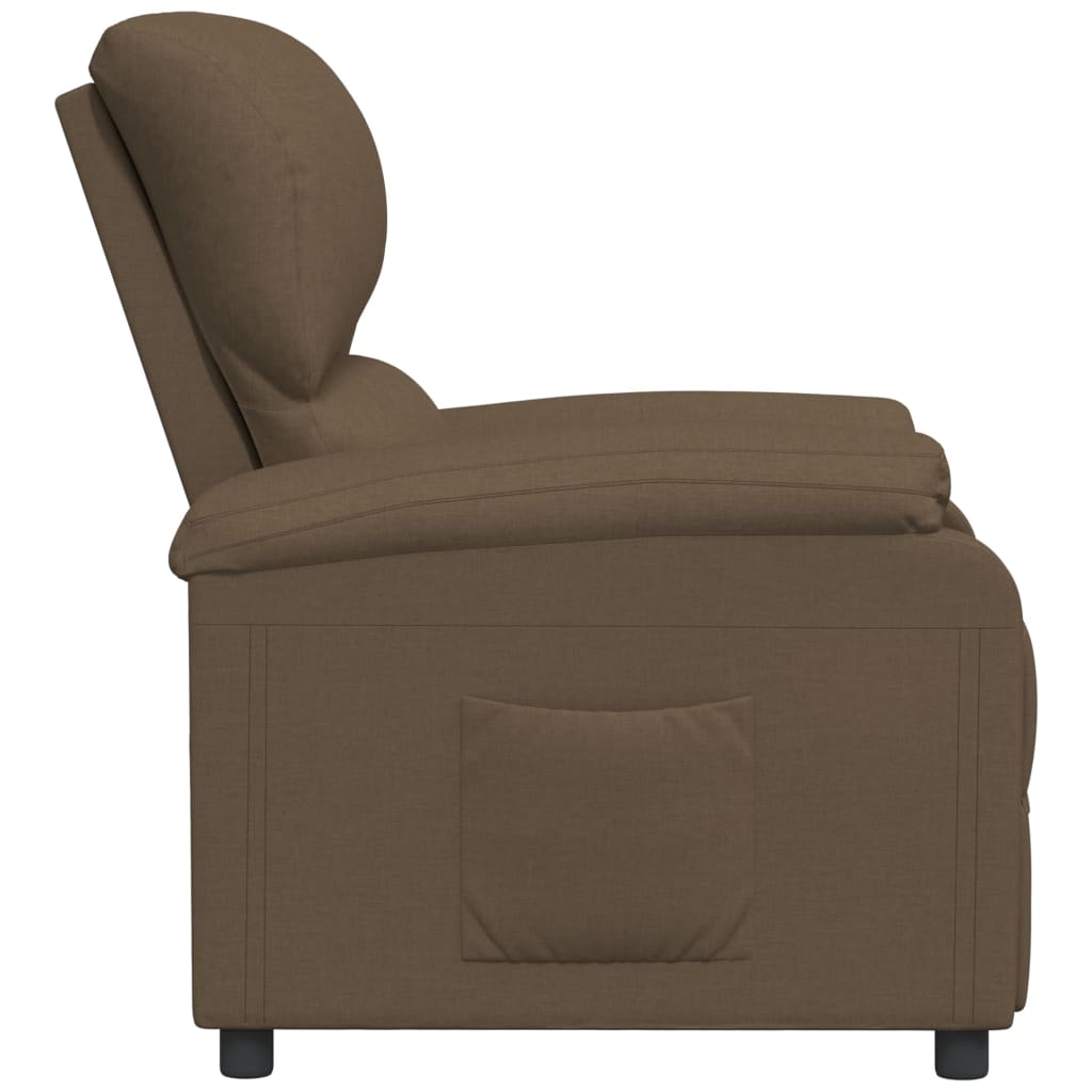 Relaxsessel Braun Stoff