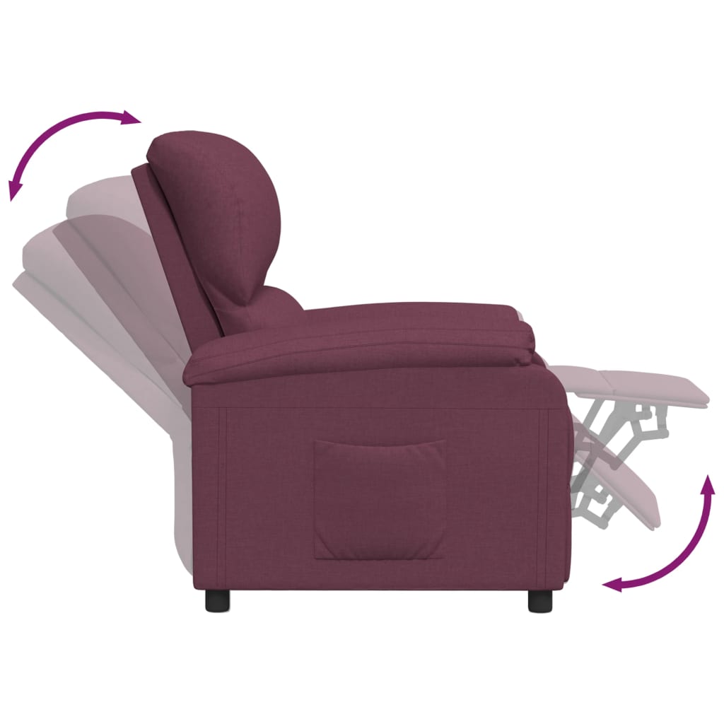 Relaxsessel Lila Stoff